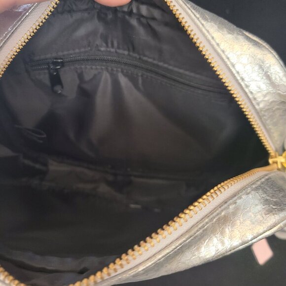 Victoria's Secret Silver Crossbody Purse w/Gold Chain Still Has Retail Tags - Picture 7 of 12